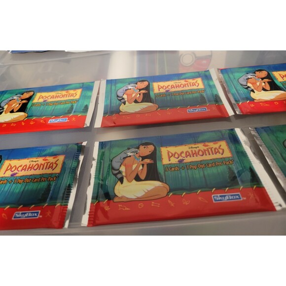 1995 Skybox Pocahontas Horizontal Trading Card Packs w/ Pop Out Cards Lot of 6 - Picture 2 of 6